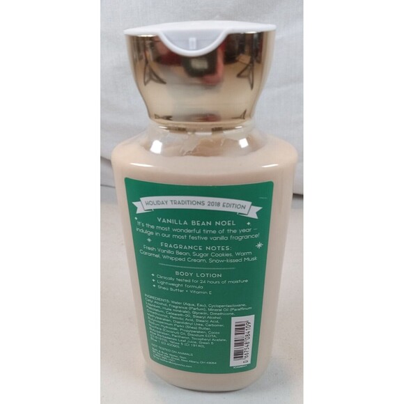 Bath & Body Works Vanilla Bean Noel Body Lotion 8oz 24 Hour Moisture NEW - Picture 2 of 2